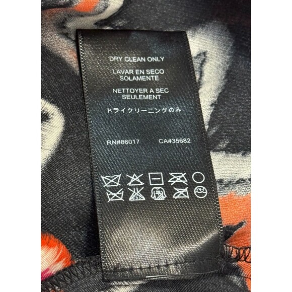 Bebe Boho Chic Tunic Blouse M Bell Sleeve Cold Shoulder Zigzag Chain Fringe Belt - Picture 9 of 9